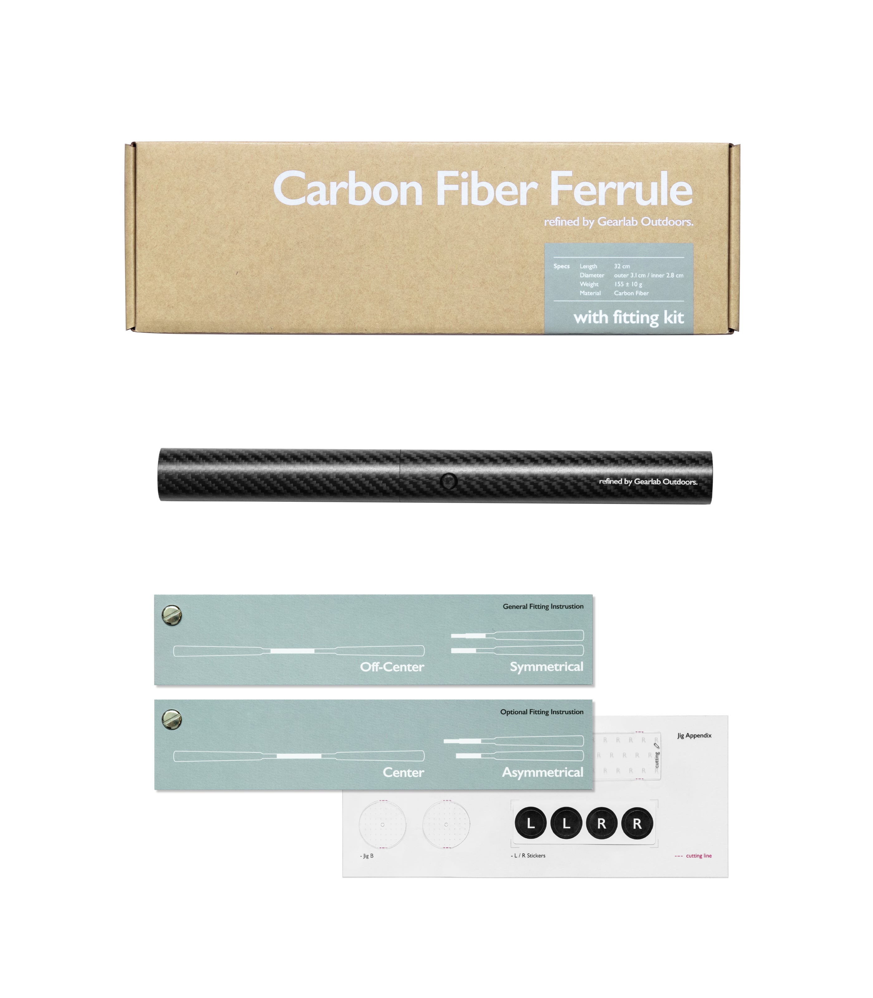 Carbon Fiber Ferrule transforms a one-piece wooden paddle into two parts for easy commute and storage. Fitting Kit and instructions included. Measure, split, and trim your wooden paddle with confidence.